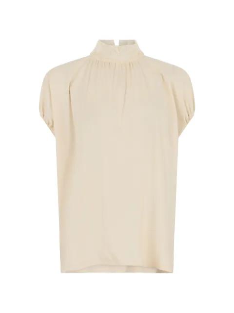lace-collar gathered blouse by FABIANA FILIPPI