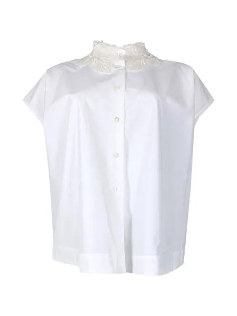 lace-collar short-sleeve shirt by FABIANA FILIPPI