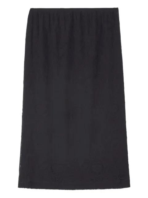 lace midi pencil skirt by FABIANA FILIPPI