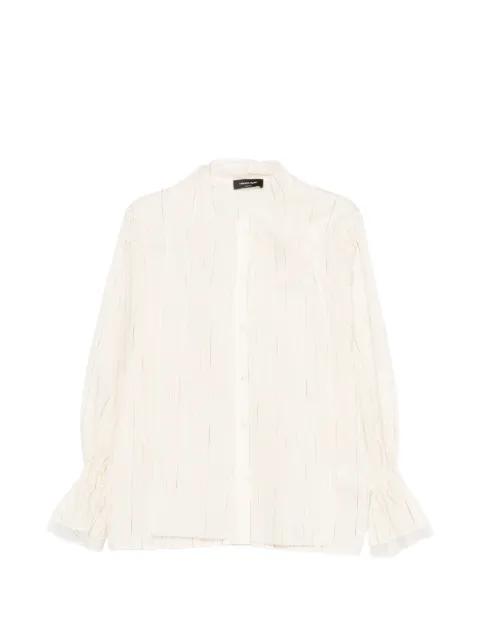 lace-trim ruffled-sleeve shirt by FABIANA FILIPPI
