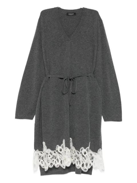 lace-trim tie-fastening dress by FABIANA FILIPPI