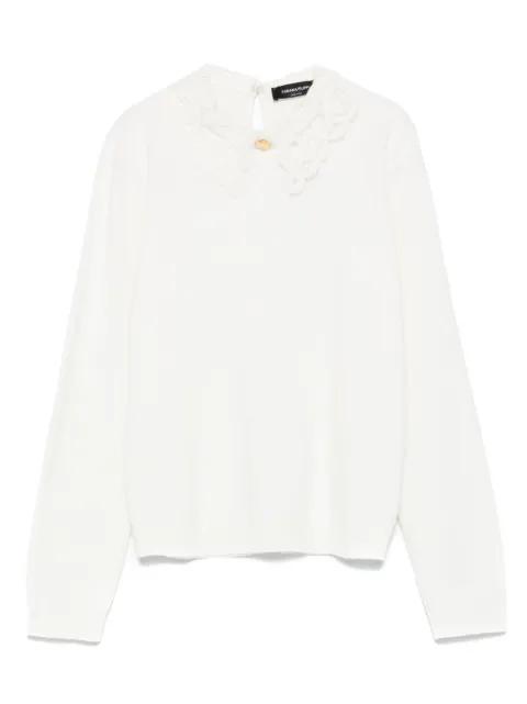 lace-trimmed sweater by FABIANA FILIPPI