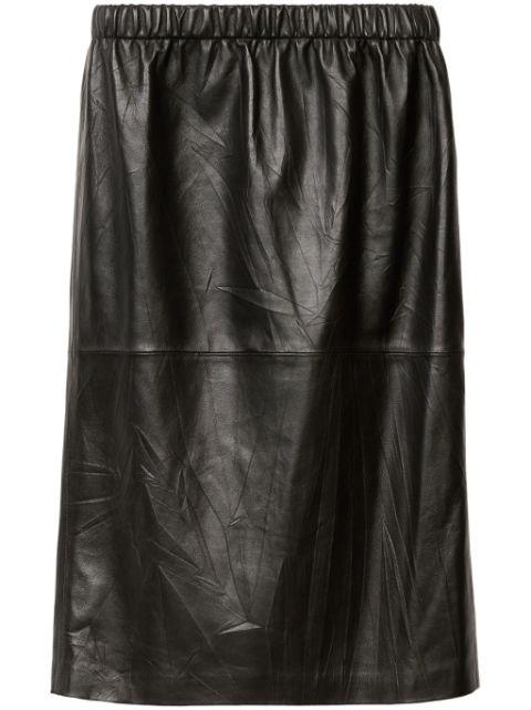 leather midi skirt by FABIANA FILIPPI