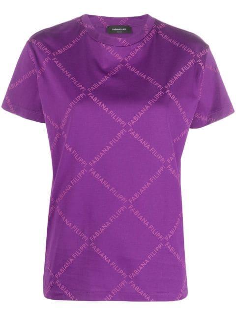 logo-print cotton T-shirt by FABIANA FILIPPI