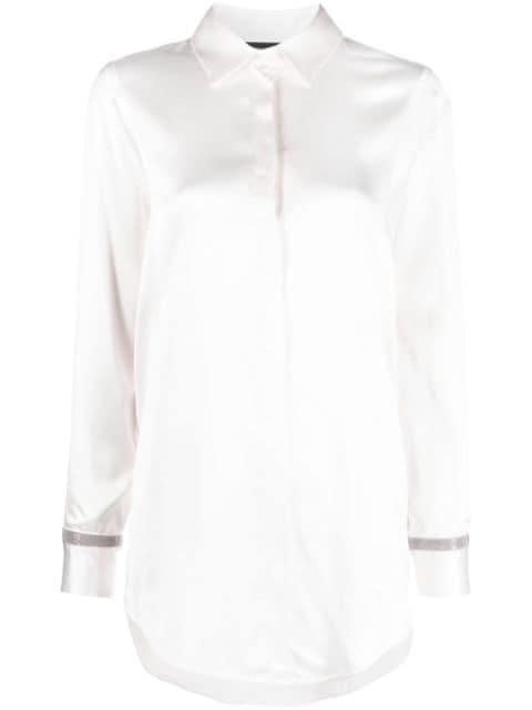 long-sleeve satin shirt by FABIANA FILIPPI