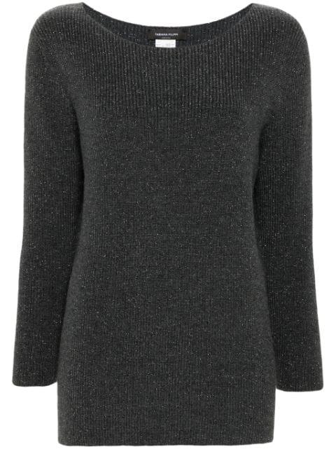 lurex-detail sweater by FABIANA FILIPPI