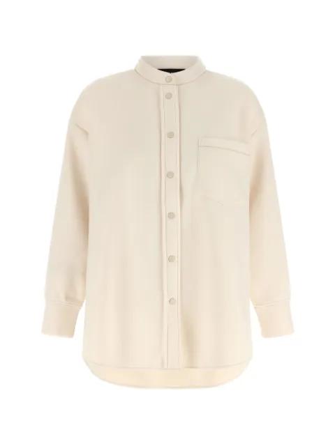mandarin collar scuba shirt by FABIANA FILIPPI