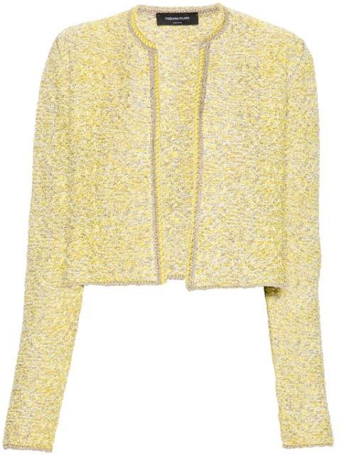 marl-knit open-front cardigan by FABIANA FILIPPI