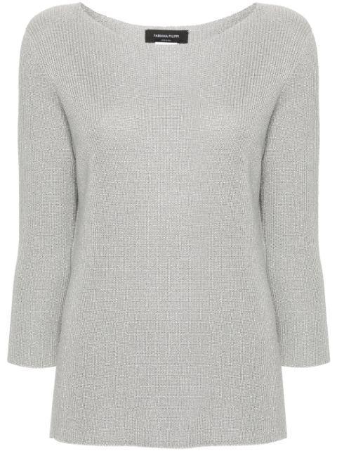 metallic-threading jumper by FABIANA FILIPPI