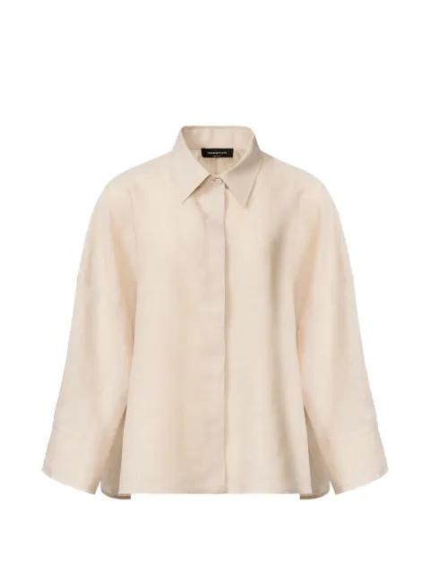 monili-trim long-sleeve shirt by FABIANA FILIPPI