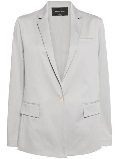 notched-lapels single-breasted blazer by FABIANA FILIPPI
