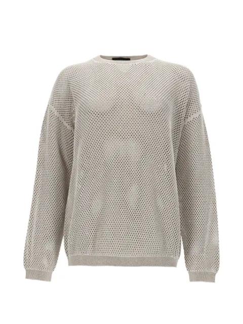 open-knit drop-shoulder sweater by FABIANA FILIPPI