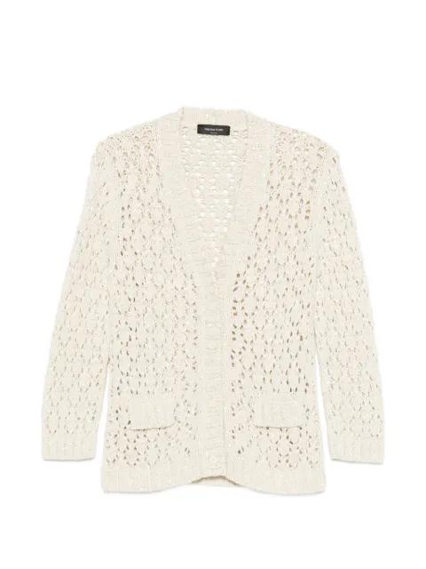 openwork patch-pocket cardigan by FABIANA FILIPPI