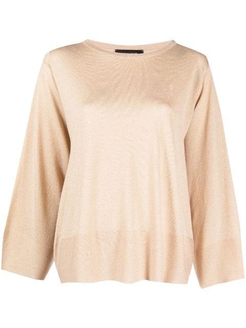 oversized boat-neck jumper by FABIANA FILIPPI