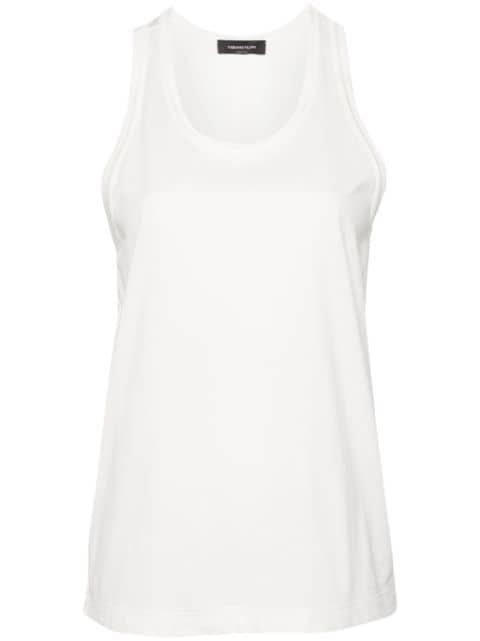 panelled cotton tank top by FABIANA FILIPPI