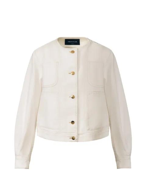 patch-pocket button jacket by FABIANA FILIPPI