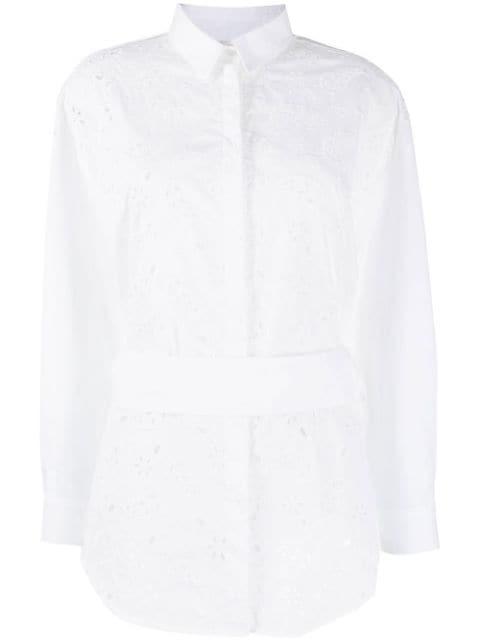 perforated belted-waist shirt by FABIANA FILIPPI