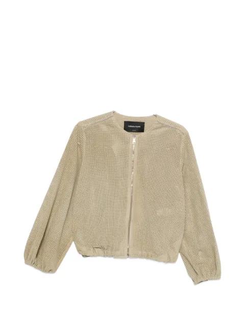 perforated-design zip-up jacket by FABIANA FILIPPI