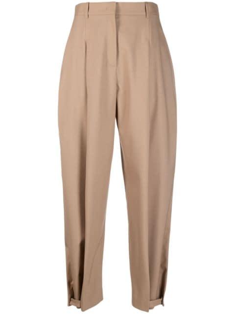 pleat-detail tapered trousers by FABIANA FILIPPI