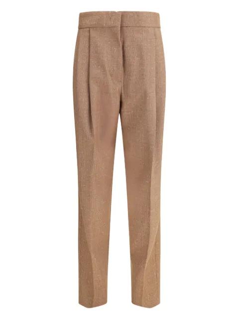 pleated check trousers by FABIANA FILIPPI