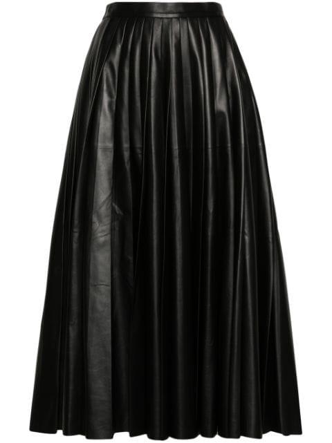 pleated leather skirt by FABIANA FILIPPI