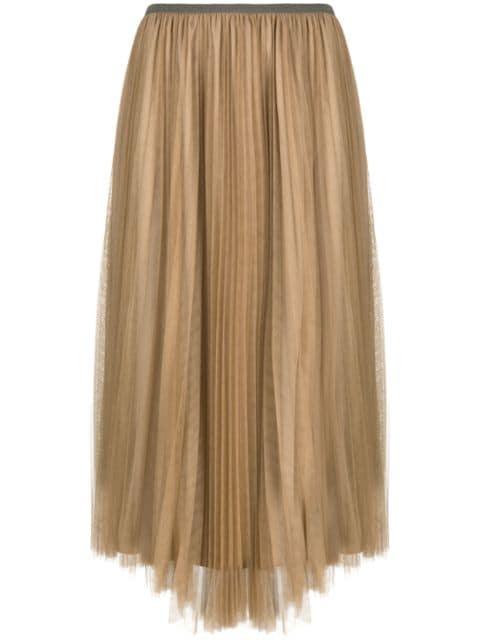 pleated midi skirt by FABIANA FILIPPI
