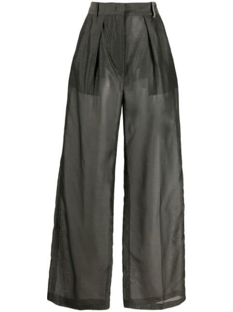 pleated straight-leg trousers by FABIANA FILIPPI