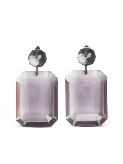 rectangle drop earrings by FABIANA FILIPPI