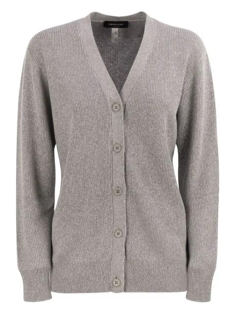 ribbed V-neck cardigan by FABIANA FILIPPI