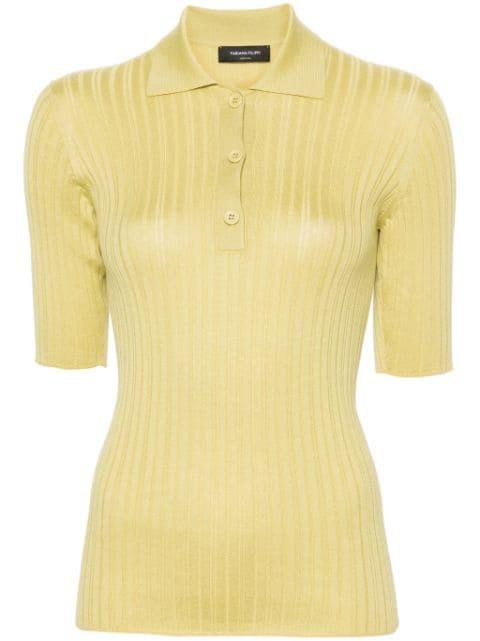 ribbed-knit polo shirt by FABIANA FILIPPI