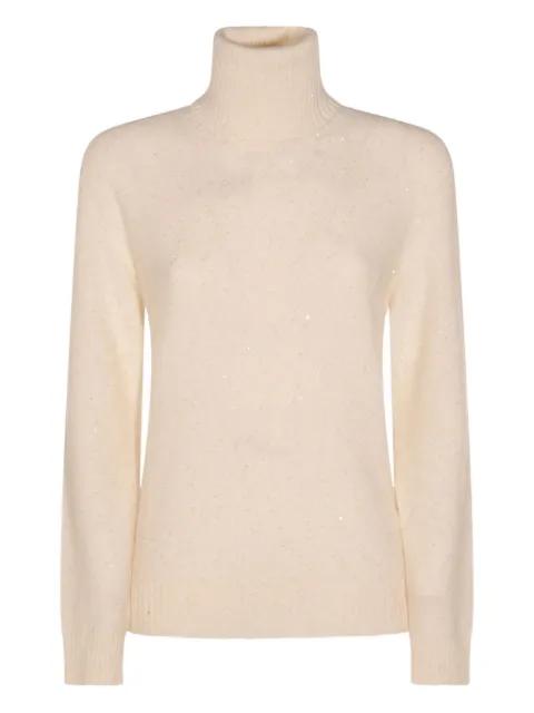 roll neck sequin-detail sweater by FABIANA FILIPPI