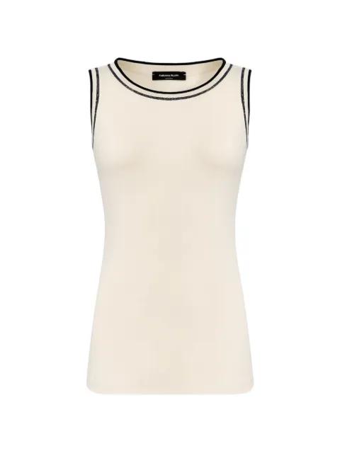 round-neck sleveless top by FABIANA FILIPPI