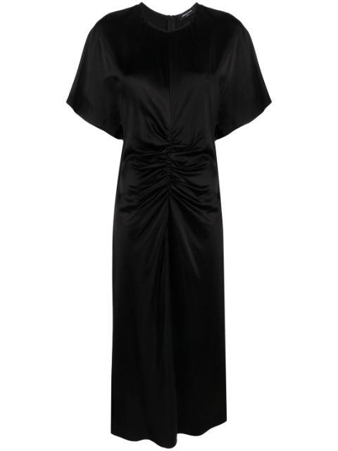 ruched satin midi dress by FABIANA FILIPPI