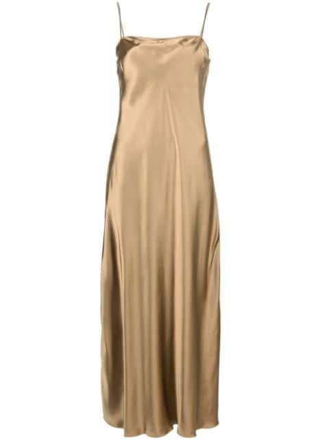 satin slip midi dress by FABIANA FILIPPI
