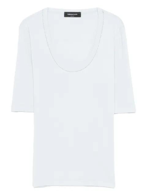 scoop-neck jersey T-shirt by FABIANA FILIPPI