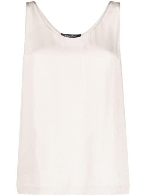 scoop-neck tank top by FABIANA FILIPPI