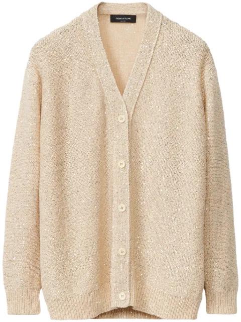 sequin-embellished cardigan by FABIANA FILIPPI