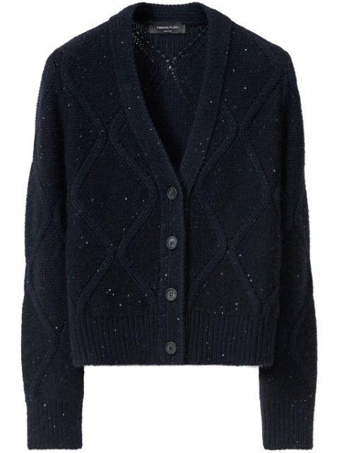 sequin-embellished cardigan by FABIANA FILIPPI