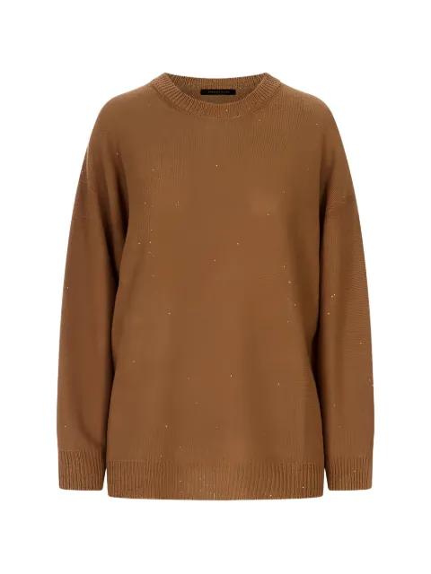 sequin-embellished drop-shoulder sweater by FABIANA FILIPPI