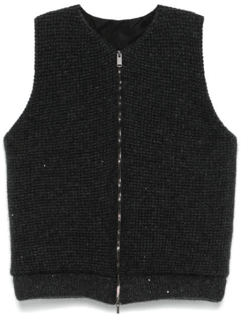 sequin-embellished gilet by FABIANA FILIPPI