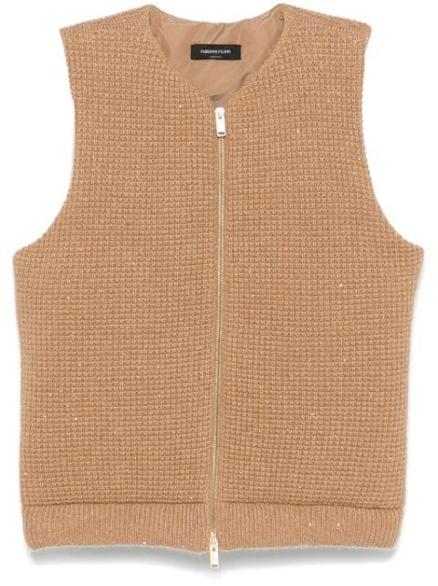 sequin-embellished gilet by FABIANA FILIPPI