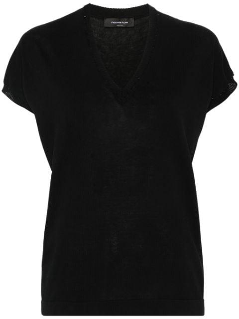 sequin-embellished knitted top by FABIANA FILIPPI