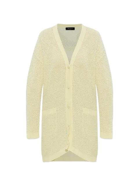 sequin-embellished open-knit cardigan by FABIANA FILIPPI