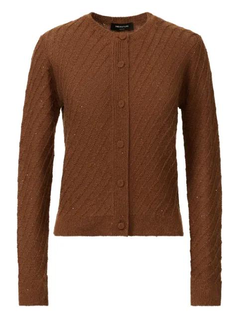 sequin-embellished ribbed-knit cardigan by FABIANA FILIPPI