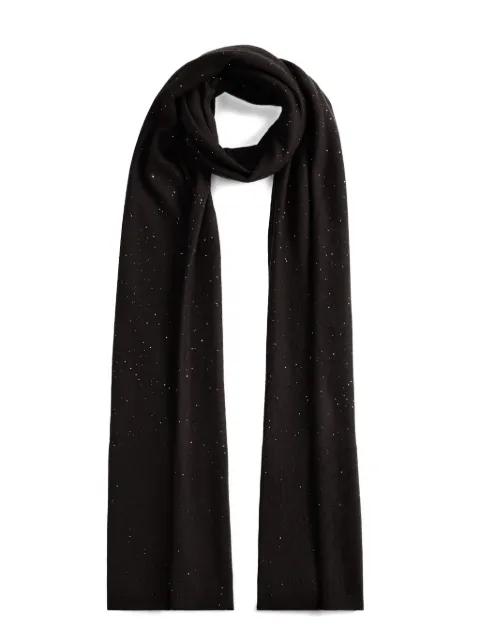 sequin-embellished ribbed scarf by FABIANA FILIPPI