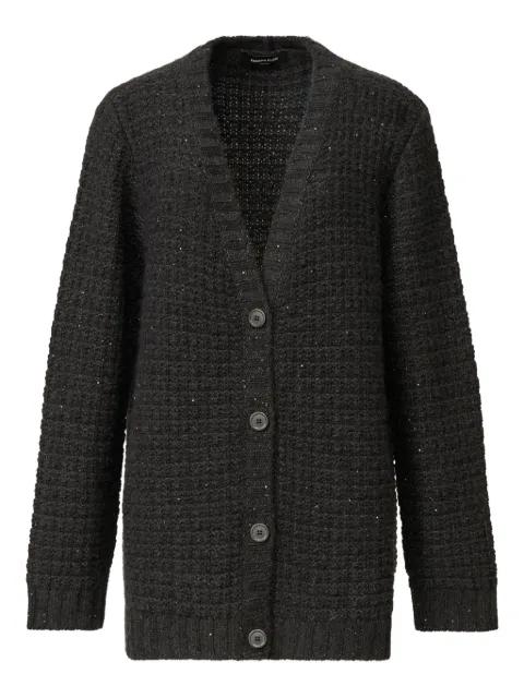sequin-embellished waffle-knit cardigan by FABIANA FILIPPI