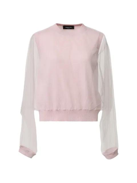 sheer-sleeves blouse by FABIANA FILIPPI