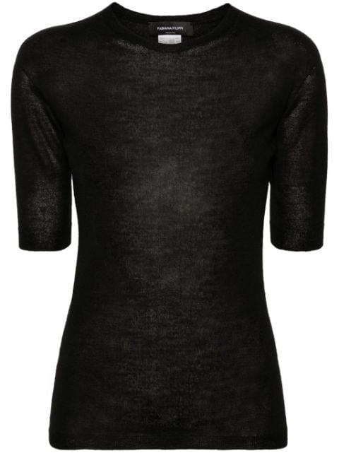 short-sleeve fine-knit sweater by FABIANA FILIPPI
