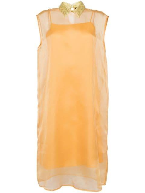 silk-organza midi dress by FABIANA FILIPPI
