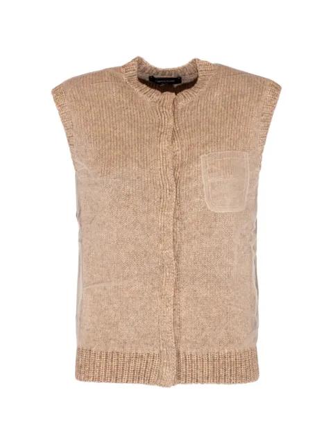 sleeveless knitted vest by FABIANA FILIPPI